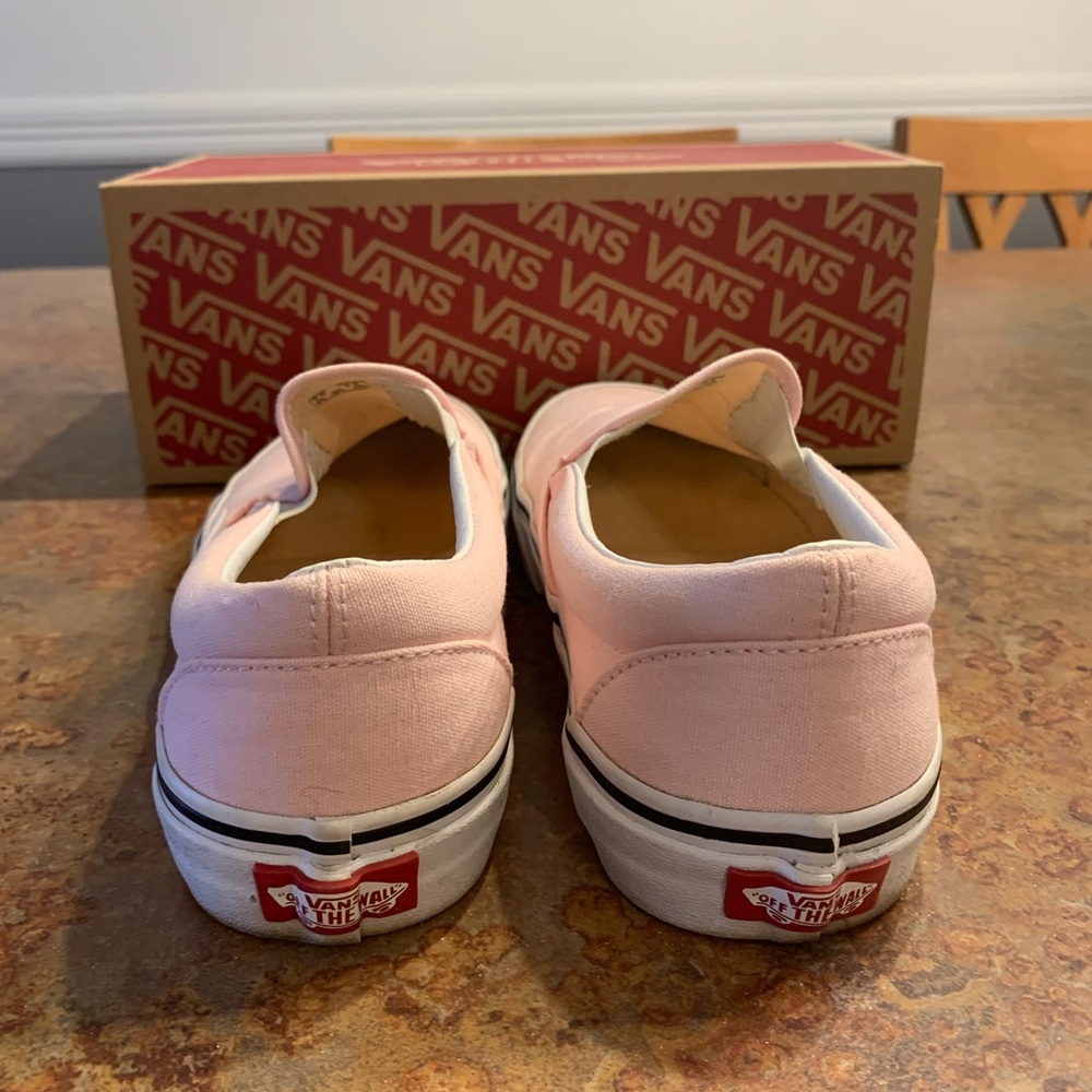 Classic Vans Pink Slip-On Shoes - Picture 3 of 5